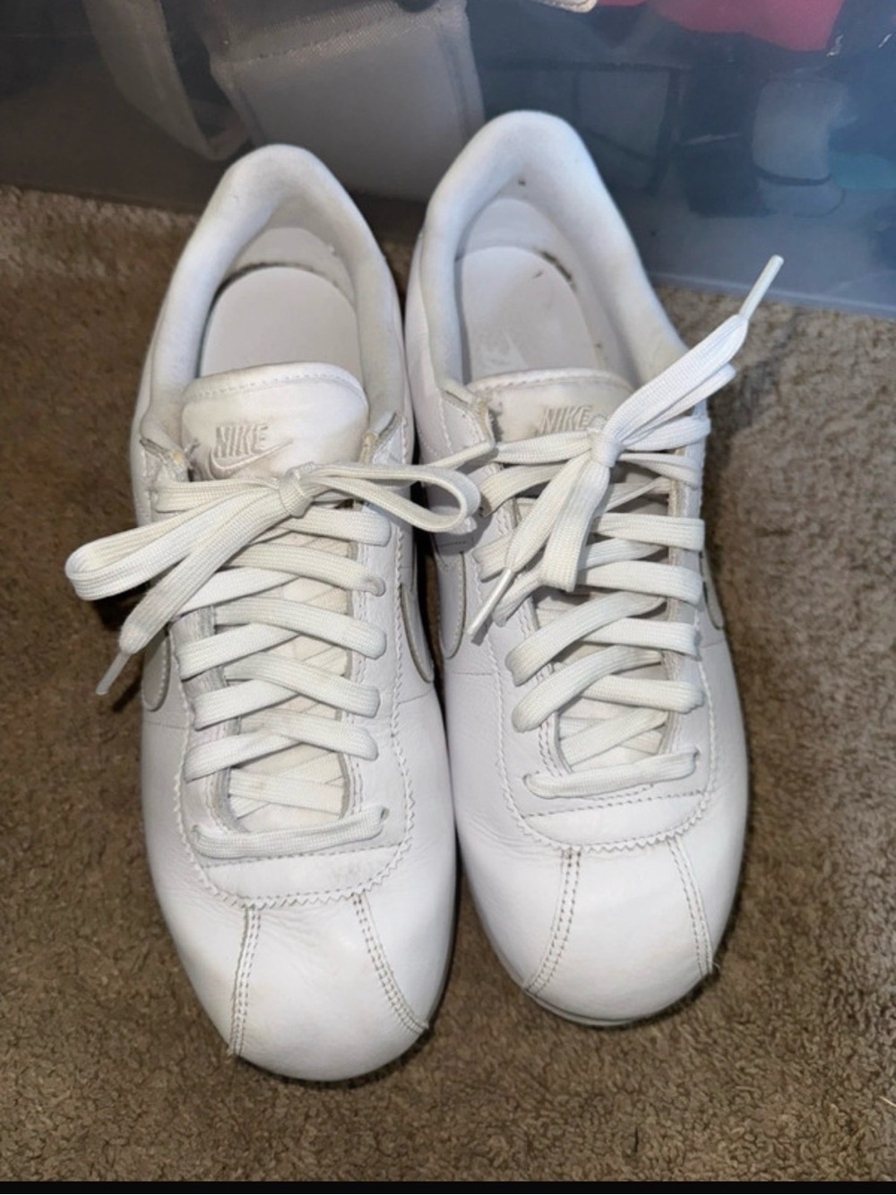 Nike Cortez Women’s White Leather Low-Top Sneakers